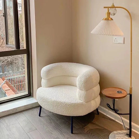 Lazy sofa home single bedroom living room use  Beige