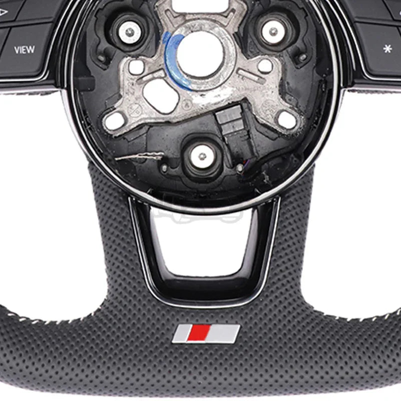 for Audi A5 A4B9 A3 S5 silver edge shift paddles. With function keys and black frame, fully perforated. Auto parts white line
