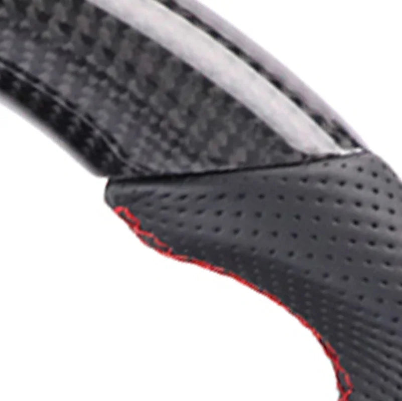 Carbon fiber car steering wheel full set for Audi A4B9 A3 A5 S5 with buttons and frame, half punched holes, auto parts