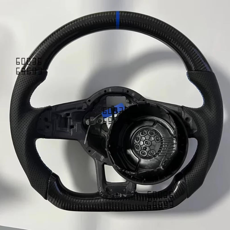 For Golf 7 7.5 GTI GTD GTE R 2013-2020 Polo GTI Tiguan Passat DSG shell culeather and Alcantara Horn cover、steering wheel cover