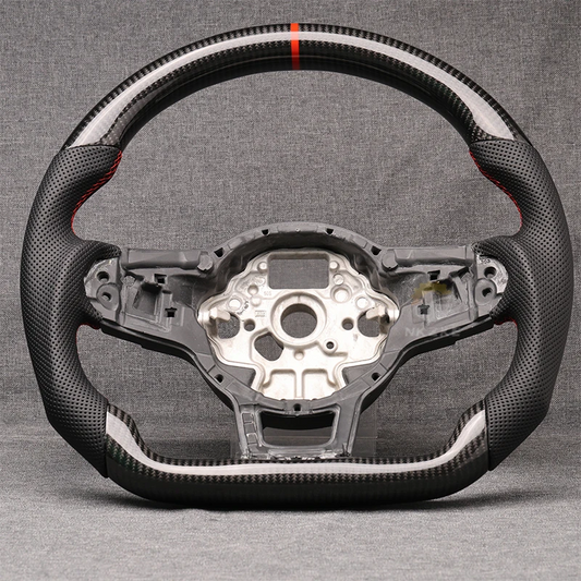 For Volkswagen VW Golf 7 7.5 GTI GTD GTE R 2013-2020 Polo GTI Tiguan Passat DSG  Carbon Fiber Steering Wheel leather Alcantara